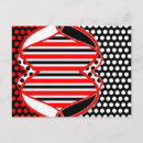 Suche nach schwarz weiße streifen postkarten Rot