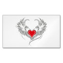 Suche nach herz flügel visitenkarten Liebe