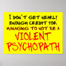 Suche nach psychopath poster Lustig