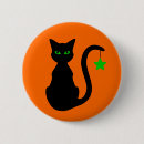 Suche nach schwarze katze halloweens buttons Orange