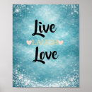 Suche nach liebe leben poster Typografie