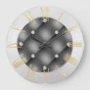 Suche nach gold und silber wanduhren Schwarz