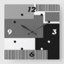 Suche nach grauer streifen wanduhren Gestreift