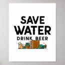 Suche nach trinkwasser poster Bier