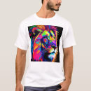 Suche nach löwe abstrakt tshirts Malerei