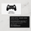 Suche nach game visitenkarten Gamer