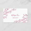 Suche nach rosa kirschblüten visitenkarten Weiß