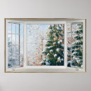 Suche nach winterszenen poster Fensterrahmen