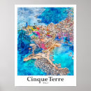 Suche nach cinque terre poster Vintag
