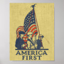 Suche nach vintage amerikanische flagge poster Amerika zuerst