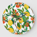 Suche nach zitrusfrucht wanduhren Nahrung