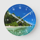 Suche nach tropische insel wanduhren Blau