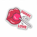 Suche nach red lips aufkleber Rot