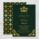 Suche nach green and gold wedding einladungen Smaraggrün