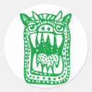 Suche nach grünes monster aufkleber Ungeheuer