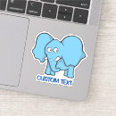 Suche nach blauer elefant aufkleber Cartoon
