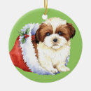 Suche nach shih tzu ornamente Weihnachtsmannmütze