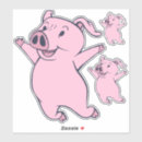 Suche nach glückliches schwein aufkleber Cartoon