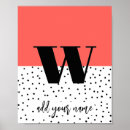 Suche nach monogramm w poster Für kinder