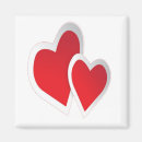 Suche nach zwei herzen magnete Rot