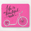 Suche nach das leben ist schön mousepads Fahrrad