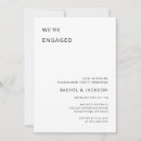 Suche nach engagement einladungen Schwarz weiß