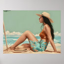 Suche nach frau dem strand poster Mädchen