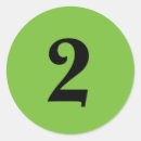 Suche nach nummer zwei aufkleber Zahl