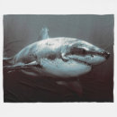 Suche nach weißer hai decken Ozean