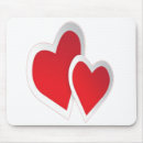 Suche nach zwei herzen mousepads Rot