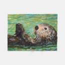 Suche nach seeotter decken Niedlicher otter