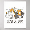 Suche nach crazy cat lady poster Kätzchen
