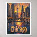 Suche nach vintage chicago poster Reise