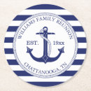 Suche nach anker und seil untersetzer Ozean