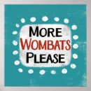 Suche nach wombats poster Wildtiere