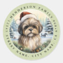 Suche nach shih tzu hund aufkleber Weihnachtsmannmütze