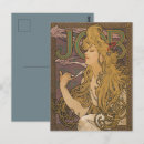 Suche nach vintage art nouveau postkarten Alphonse mucha
