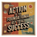 Suche nach handeln poster Motivationskunst für unternehmer