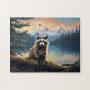 Suche nach waschbär puzzle Wald