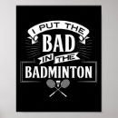 Suche nach schl poster Badmintonliebhaber