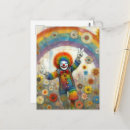 Suche nach lustiger clown postkarten Ai generiert