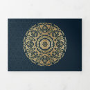 Suche nach blaue mandala einladungen Gold
