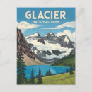 Suche nach glacier nationalpark postkarten Vintag