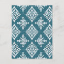 Suche nach aquamarines blaues muster postkarten Abstrakt