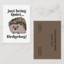 Suche nach igel visitenkarten Waldtier