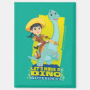 Suche nach klee magnete Brontosaurus fahrt lächelnd