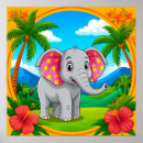Suche nach elefant cartoon poster Bunt