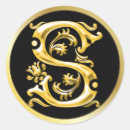 Suche nach initial s aufkleber Gold