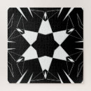 Suche nach schwarz weißes geometrisches puzzle Monochrom