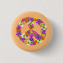 Suche nach hippie friedenszeichen buttons Blume